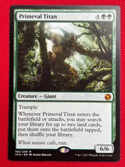 MTG 1X Primeval Titan X1 Iconic Masters Magic - LP - Image 1