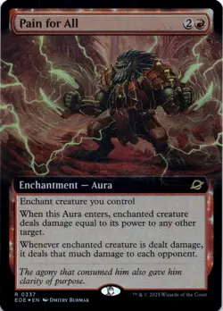 Pain for All FOIL EXTENDED ART Edge of Eternities Magic MTG NM - Image 1