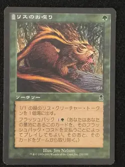 Chatter of the Squirrel 1x - Japanese - Odyssey - Magic the Gathering - MP - Image 1