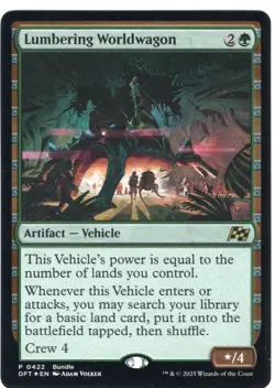 Lumbering Worldwagon | Foil | NM | MTG | Rare | 0422 Promo | DFT - Aetherdrift - Image 1