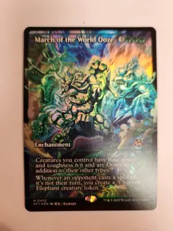 March of the World Ooze #402 Showcase Foil NM - MTG Aetherdrift Near Mint - Image 1