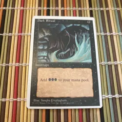 Dark Ritual Fourth Edition Regular LP Free Shipping MtG - Image 1