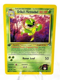 1st Edition Erika's Victreebel 26/132 - Gym Heroes - Rare - Pokemon - LP - Image 1