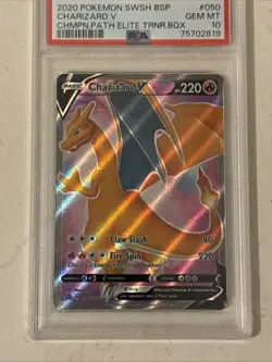 Charizard V - SWSH050 - Black Star Promo - Champion's Path - PSA 10 - Pokemon - Image 4
