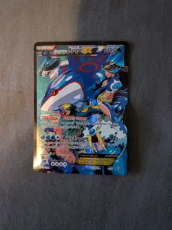 Pokemon Team Aqua's Kyogre EX Double Crisis 6/34 Full Art LP-MP - Image 1