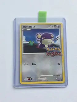 Pokemon Rumble Rattata 15/16 lv.9 Promo Rare NM 2009 - Image 1