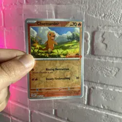 Pokemon 151 Charmander Gamestop Stamped Reverse Holo Promo 004/165 Sealed NM - Image 1