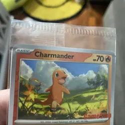 Pokemon 151 Charmander Gamestop Stamped Reverse Holo Promo 004/165 Sealed NM - Image 2