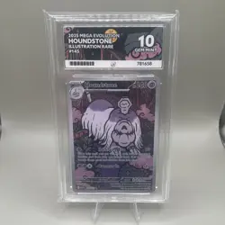 Houndstone 145/132 Mega Evolution IR - Pokemon TCG - ACE 10 Gem Mint! - Image 1
