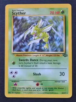 Scyther #26 / 64 Jungle - NM - Pokemon 1999 TCG WOTC Vintage - Image 1
