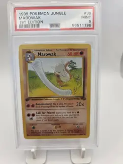 1999 Pokemon 1st Edition Jungle Marowak 39/64 PSA 9 Mint Low Pop - Image 5