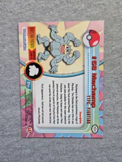 Machamp #68 Pokemon Topps TV Animation Edition Blue Label - Image 2