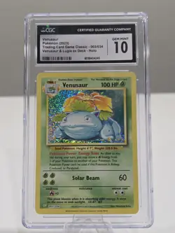 CGC 10 Venusaur 003/034 CLV Holo - Pokemon TCG Classic - Image 1