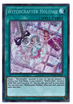 Yu-Gi-Oh Card: Witchcrafter Holiday INCH-EN021 SECRET RARE 1st Edition! NM - Image 1