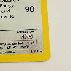 Pokemon Lugia Neo Genesis Holo Rare 9/111 90 HP Basic Unlimited Card - Image 3