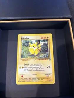 1999 JUNGLE SET - PIKACHU - #60/64 - POKEMON CARD - RARE! ORIGINAL! Red Cheeks - Image 4