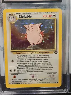 Vintage Pokemon 1999 Jungle 1/64 Holo Clefable Cgc Excellent 5.5 Trading Card - Image 5