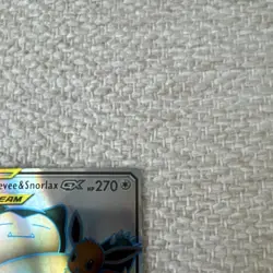 Pokemon Eevee & Snorlax GX TAG TEAM Full Art Ultra Rare 171/181 Team Up Card - Image 3