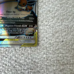 Pokemon Eevee & Snorlax GX TAG TEAM Full Art Ultra Rare 171/181 Team Up Card - Image 4