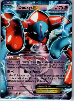 Deoxys EX (Team Plasma) BW82 Black and White Promos - Pokemon Card - NM - Image 1