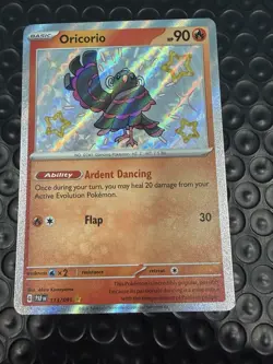 Oricorio 113/091 Holo SV: Paldean Fates Pokemon Card NM - Image 1