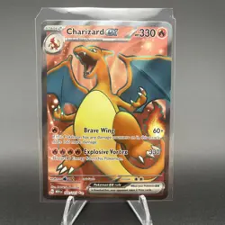 Pokemon TCG Charizard EX Holo Ultra Rare Card 183/165 Scarlet & Violet 151 - Image 1