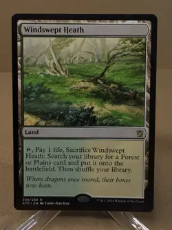 Magic: The Gathering Windswept Heath Rare Land Khans of Tarkir Regular 248/269 - Image 1