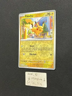Pokemon Paldean Fates - Pikachu - 018/091 - Common REVERSE HOLO - M/NM - Image 4
