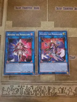 YUGIOH EXCEED THE PENDULUM AGOV SUPER + BEYOND THE PENDULUM MP23 SECRET 1ST NM - Image 1