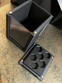 MTG Commander Storage Display Box, Magnetic Lid With Top Loader Front Slot. - Image 1