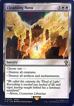 Cleansing Nova Non- Foil R Commander: FINAL FANTASY 235 NM - Image 1