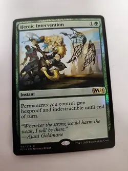 MTG Heroic Intervention - Core Set 2021 Magic The Gathering FOIL NM - Image 1