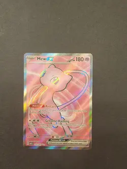 Pokemon Mew-EX Full Art Holo Ultra Rare Sv: Scarlet & Violet 151 193/165 180HP - Image 1