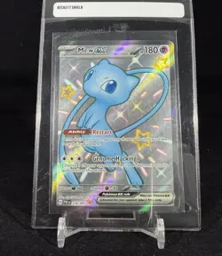 Pokemon TCG Mew ex 216/091 Shiny Ultra Rare Full Art SV Paldean Fates CLEAN! - Image 1