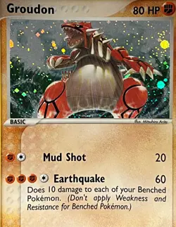Pokemon 2004 EX Hidden Legends-Groudon 102/101 Secret Rare Holo -NM - Image 2