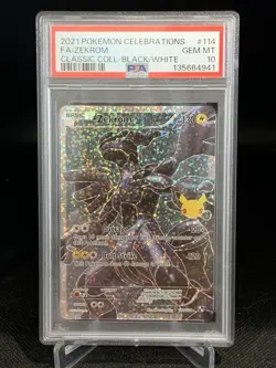 2021 Pokemon Celebrations Zekrom 114/114 Classic Collection: Holo PSA 10 - Image 1