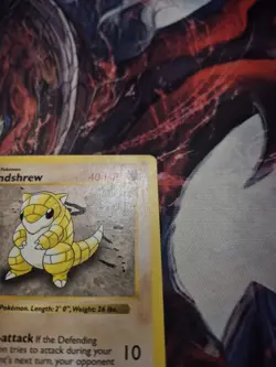 Pokemon Sandshrew Base Set 62/102 1st Edition Shadowless MP - Image 4