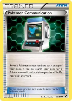 TCG - Pokemon Communication 99/114 Uncommon Black and White - Image 1