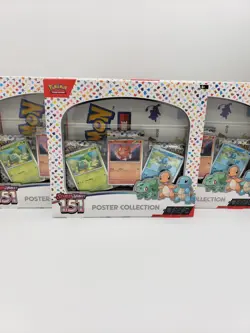 Pokemon TCG Scarlet & Violet 151 Poster Collection Box New Sealed lot of 3 - Image 1