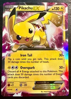 Pikachu EX XY84 Promo XY Black Star Promos Pokemon HP - Image 1