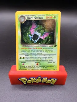 Dark Golbat LP SWIRL 7/82 Unlimited Team Rocket Pokemon TCG Holo - Image 1