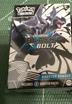 Pokemon Black Bolt Booster Bundle (6 Packs Total Factory Sealed) - Image 1