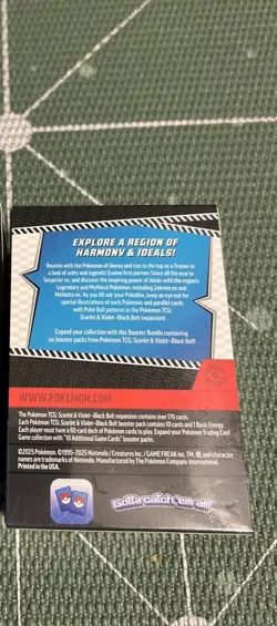 Pokemon Black Bolt Booster Bundle (6 Packs Total Factory Sealed) - Image 2