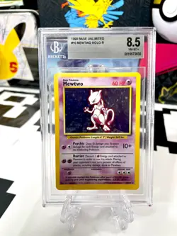Pokemon TCG Mewtwo Base Set 10/102 Holo Unlimited Holo Rare - 8.5 BGS - Image 1