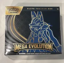 Pokemon TCG Mega Evolution Lucario Elite Trainer Box ETB NEW FACTORY SEALED - Image 1