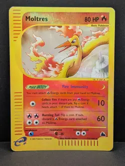 Moltres 21/144 Skyridge Reverse Holo Rare Pokemon TCG Nintendo Legendary MP+ - Image 1