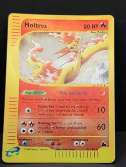 Moltres 21/144 Skyridge Reverse Holo Rare Pokemon TCG Nintendo Legendary MP+ - Image 3