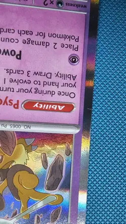 Alakazam MEP 003, Mega Evolution Stamped, Prerelease Pokemon Tcg Promo Mep003 MP - Image 3