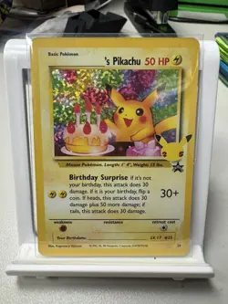 2021 Pokemon SWSH Celebrations Birthday Pikachu #24 - Image 1