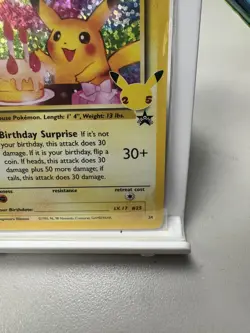 2021 Pokemon SWSH Celebrations Birthday Pikachu #24 - Image 5